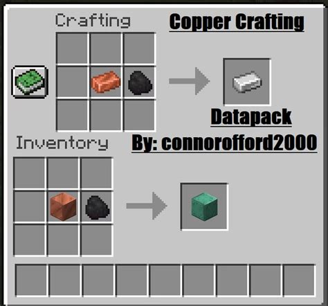 copper crafting Minecraft Data Pack