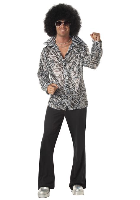 Mens Disco Costume Shirt - 70s Halloween Costumes