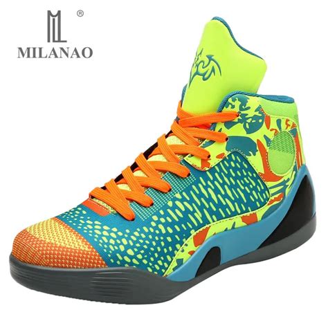 2017 MILANAO New Men colorful Basketball Shoes Breathable Outdoor Athletic shoes Professional ...