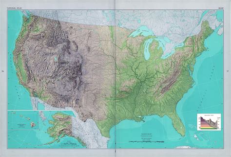 Large detailed shaded relief map of the USA | USA | Maps of the USA | Maps collection of the ...