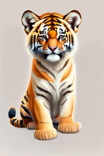 Premium AI Image | A tiger sitting on a rock