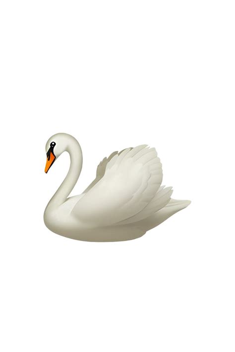 🦢 Swan Emoji in 2023 | Ios emoji, Png icons, Emoji wallpaper iphone