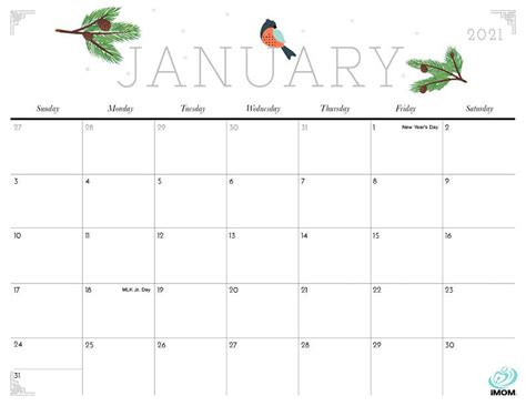 2020 and 2021 Cute Printable Calendars for Moms - iMom | Free printable calendar, Printable ...