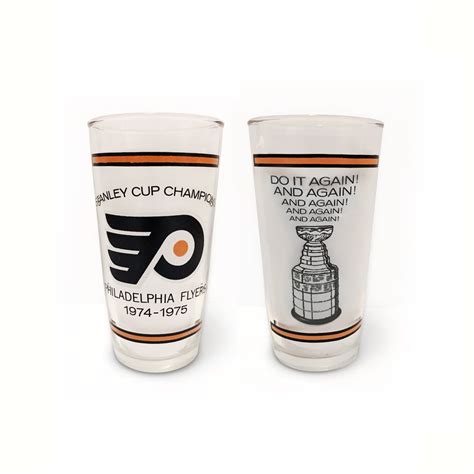 Philadelphia Flyers - Vintage 1974-1975 Stanley Cup Champions Cup Glass ...