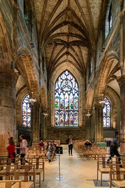 Interior of St. Giles' Cathedral in Edinburgh, Scotland – Stock ...