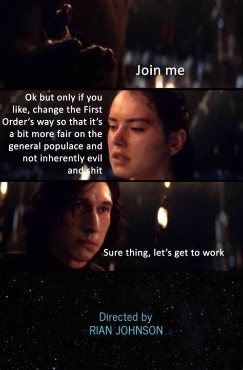 "reylo"-N A D I A | Star wars humor, Star wars memes, Reylo