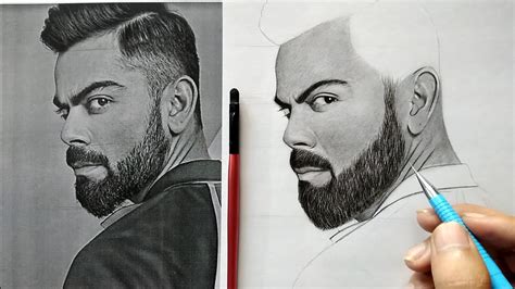 Virat Kohli Pencil Sketch Step-by-Step: A Path to Artistic Excellence