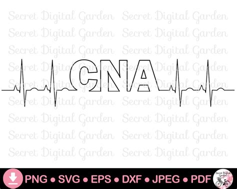 CNA Heartbeat Design CNA Svg Png Certified Nursing Assistant CNA Shirts ...