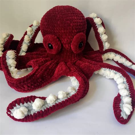 Sea Life Plush Toys Big Octopus Plush Jellyfish Crochet - Etsy UK