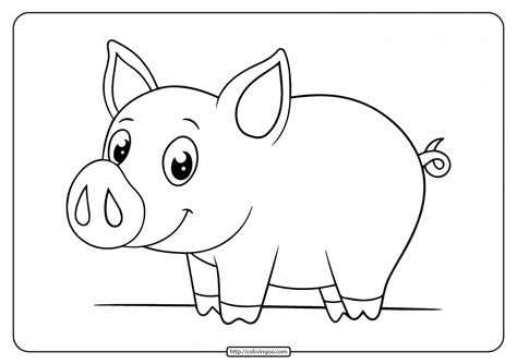 Printable Pig Coloring Pages For Children
