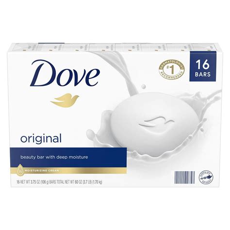 Dove Beauty Bar, White (3.75 Oz., 16 Ct.) - Walmart.com - Walmart.com