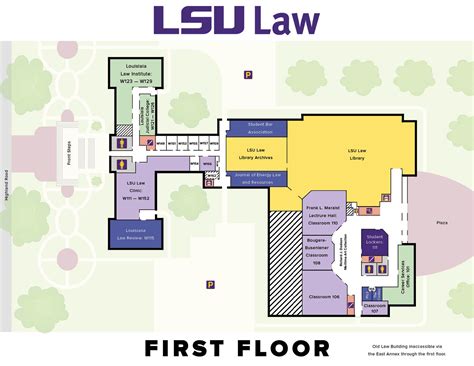 LSU University Campus Map