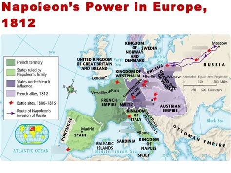 Napoleon's Battles Map Diagram | Quizlet