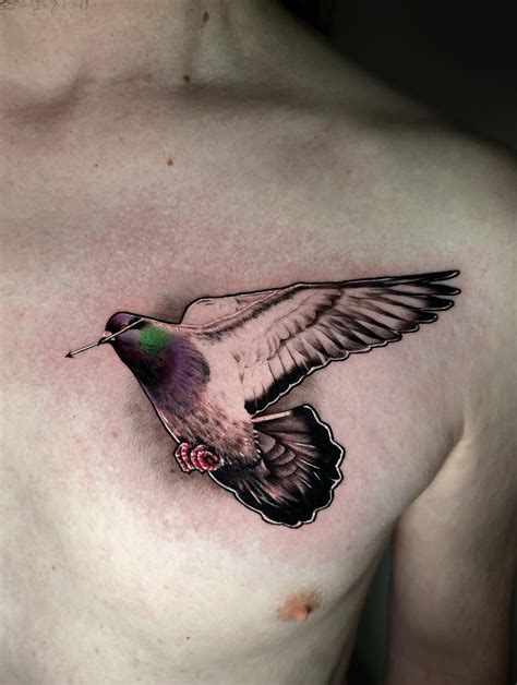 My take on the old classic peace dove. I am @mikestatuering on IG : r/TattooDesigns