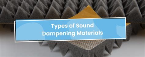 Types of Sound Dampening Materials | Soundproof Cow