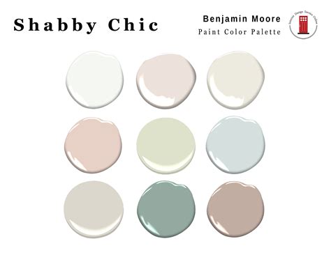 Shabby Chic Interior Paint Palette Prepackaged Benjamin Moore - Etsy Canada