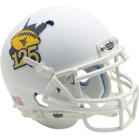 Fanatics Authentic - West Virginia Mountaineers Schutt 125 Years Mini ...