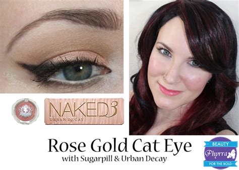 Rose Gold Cat Eye Tutorial on Hooded Eyes