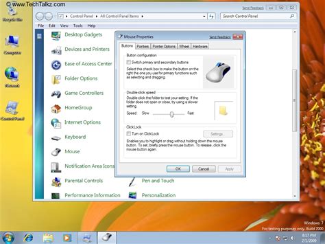 Guide - How to Change Mouse Settings in Windows 7 | TechTalkz.com - Technology and Computer Help ...