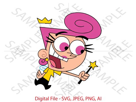 Wanda, Fairly Odd Parents, Fairly Odd Parents SVG, Wanda Fairly Odd ...