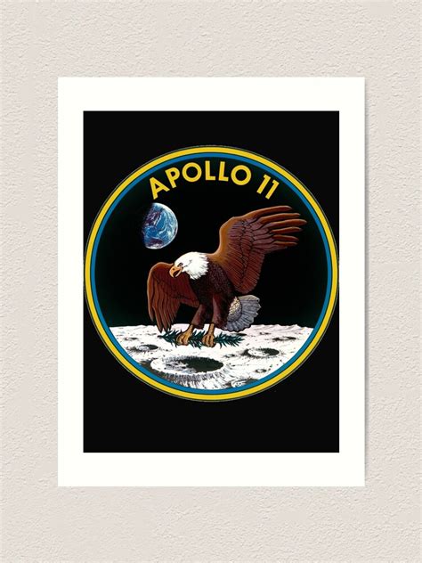 "Apollo 11 Mission Logo Sticker" Art Print for Sale by DrJaedenBashi | Redbubble