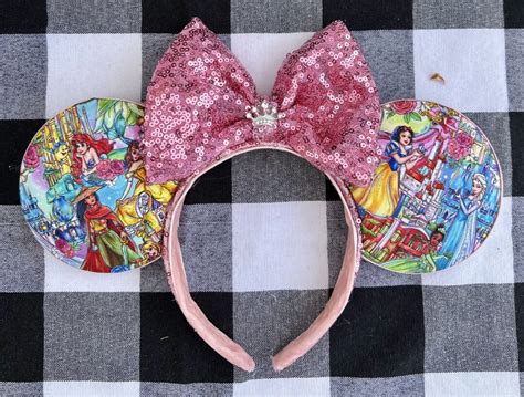 Disney Princess Mouse Ears Disney Inspired - Etsy