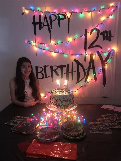 Stranger Things themed birthday party I did for my daughter’s 12th birthday 12th Birthday Girls ...