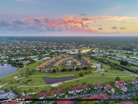 Jupiter Florida Aerial Golf Course in Jupiter | Royal Stock Photo