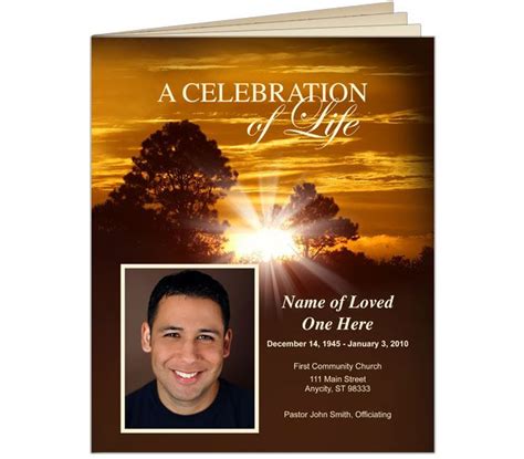 Catholic Funeral Mass Booklet Template