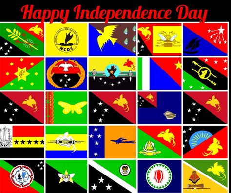 The Provincial Flags of Papua New Guinea. HAPPY INDEPENDENCE DAY! : r/vexillology