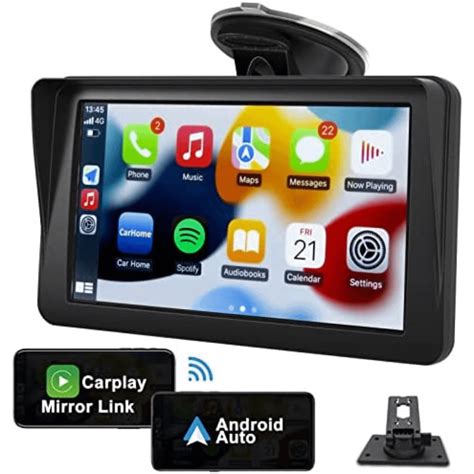 Portable Car Stereo for Apple Carplay Wireless Android Auto, Bluetooth ...