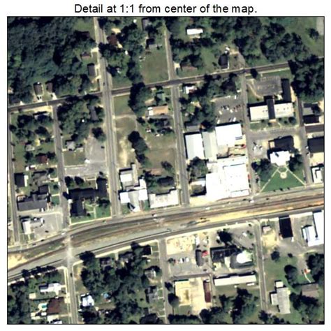 Aerial Photography Map of Claxton, GA Georgia