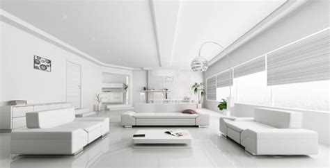 White Luxury Modern Living Room Design - Modern Furniture Images