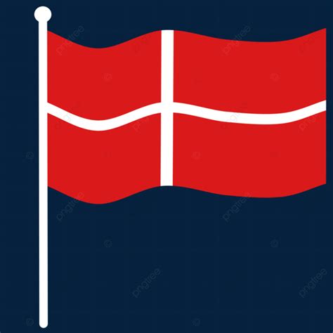 Danish Flag Vector Illustration, Danish Flag, Flag, Vector Illustration PNG Transparent Clipart ...