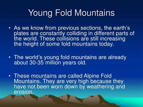 PPT - Fold Mountains PowerPoint Presentation - ID:1208906