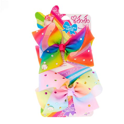 JoJo Siwa BFF Rainbow Hair Bows | Claire's