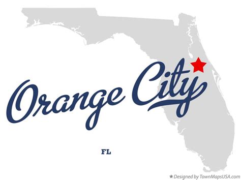 Map of Orange City, FL, Florida