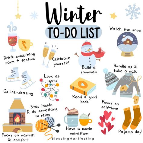 Winter To-Do List & Free December Self-Love Workbook Pages - Blessing ...