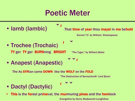 PPT - Poetic Meter PowerPoint Presentation, free download - ID:1399724