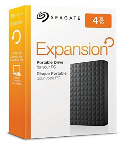 Seagate Expansion Portable 4TB External Hard Drive HDD-Black USB 3.0 ...