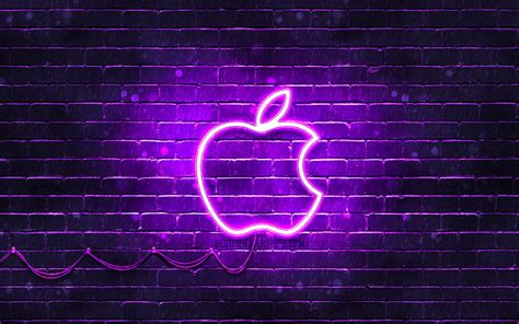 Purple Apple Logo Wallpaper