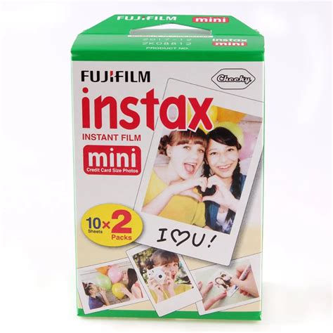 20pcs/box Fujifilm Fuji Instax Mini White Film 20 Sheet Instant Photo ...