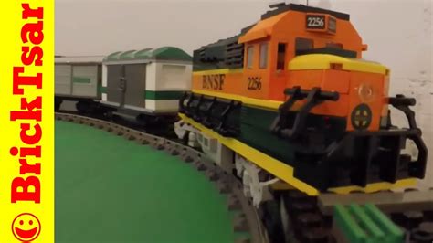 LEGO 9V TRAIN 10133 BNSF GP 38 LOCOMOTIVE Burlington Northern Santa Fe - YouTube