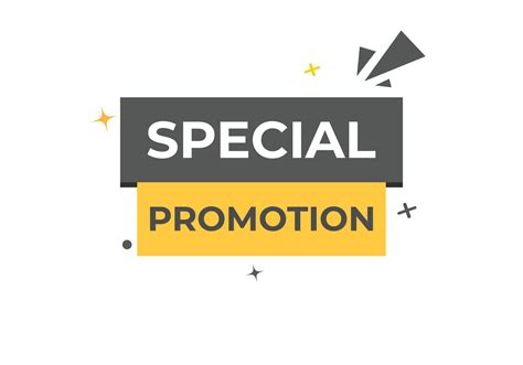 Special Promotion Button. Speech Bubble, Banner Label Special Promotion 24205431 Vector Art at ...