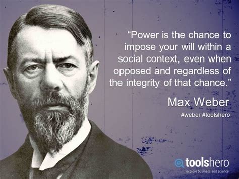 #Quote: Power is the chance to impose your will within a social context ...