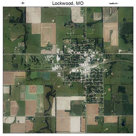 Aerial Photography Map of Lockwood, MO Missouri