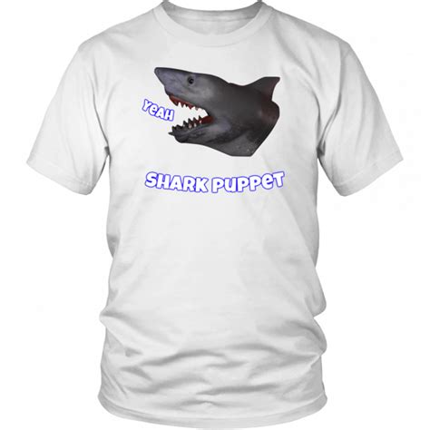 Shark puppet shark merch Funny T-Shirt - ShirtElephant Office