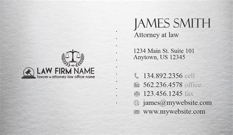 Lawyer Business Card Template 05 | Law Firm Business Cards