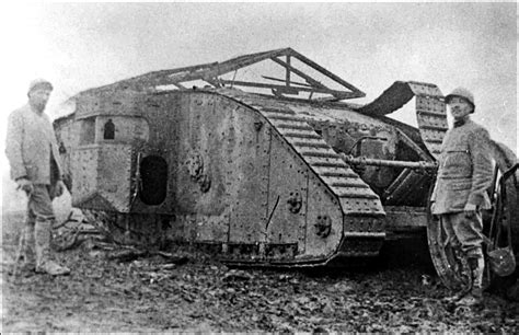 Battle of the Somme. Tank C16 Leuze Wood Somme 1916. World War One, First World, Heroes And ...