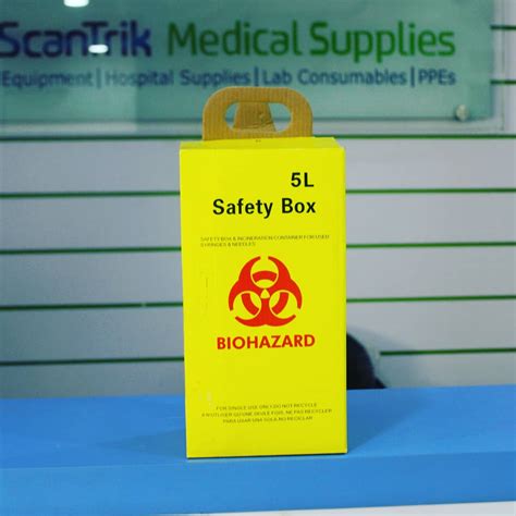 Medical Waste Biohazard Safety Box In Nigeria By Scantrik Medical Supplies - Health - Nigeria